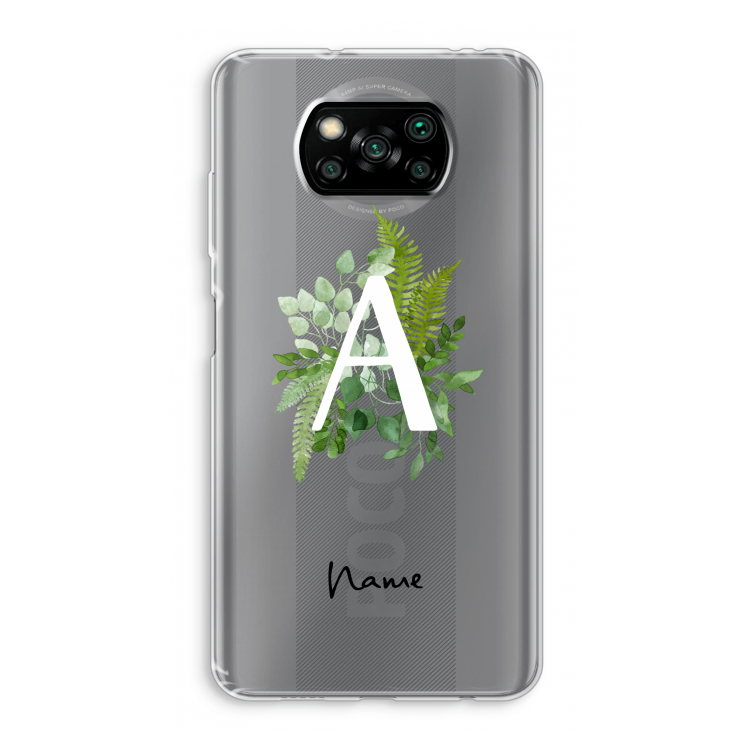 Green Brush: Xiaomi Poco X3 NFC Transparant Hoesje