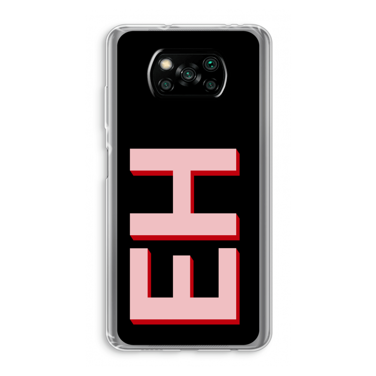 Monogram: Xiaomi Poco X3 NFC Transparant Hoesje