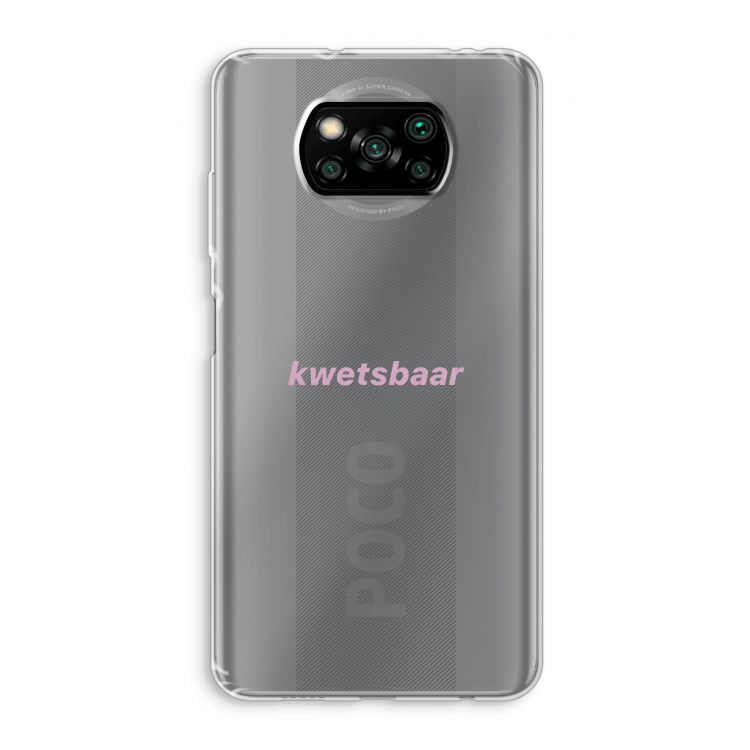 kwetsbaar: Xiaomi Poco X3 NFC Transparant Hoesje