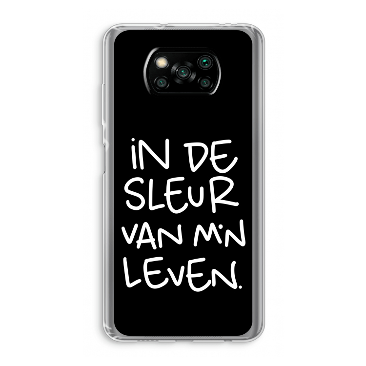 De Sleur: Xiaomi Poco X3 NFC Transparant Hoesje