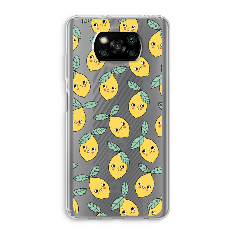 Citroenen: Xiaomi Poco X3 NFC Transparant Hoesje