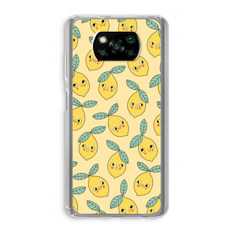 Citroenen: Xiaomi Poco X3 NFC Transparant Hoesje