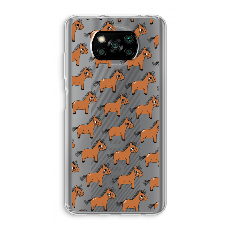 Pony: Xiaomi Poco X3 NFC Transparant Hoesje