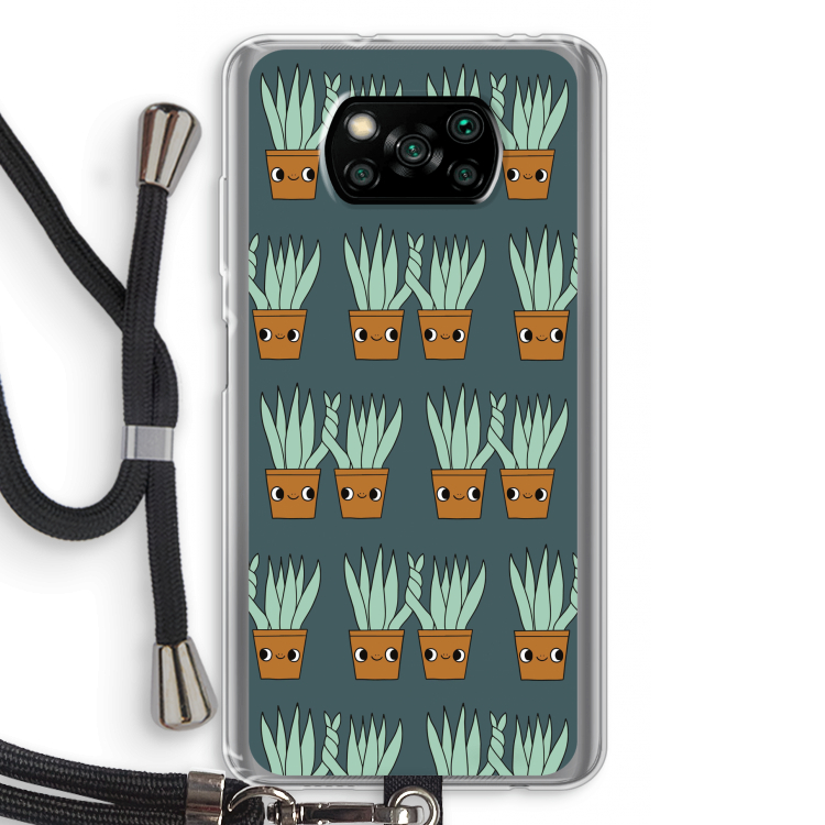Sansevieria: Xiaomi Poco X3 NFC Transparant Hoesje met koord