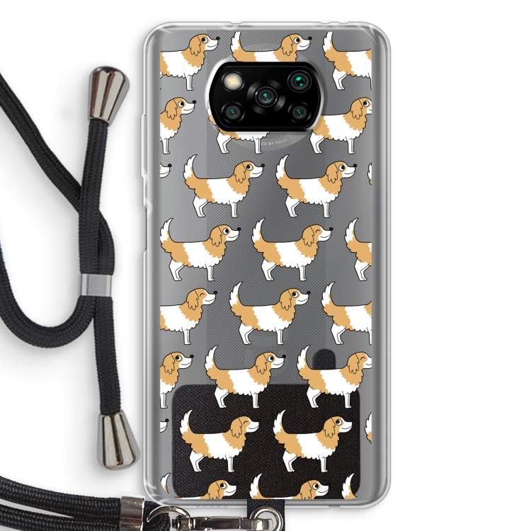 Doggy: Xiaomi Poco X3 NFC Transparant Hoesje met koord