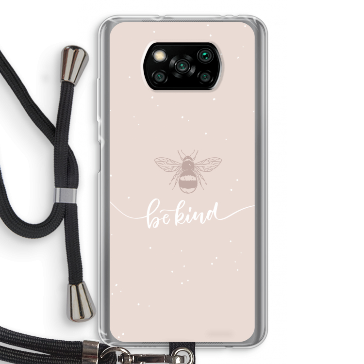 Be(e) kind: Xiaomi Poco X3 NFC Transparant Hoesje met koord