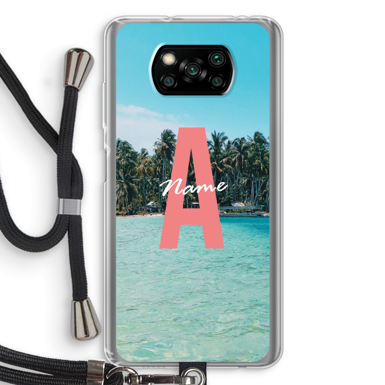 Pacific Dream: Xiaomi Poco X3 NFC Transparant Hoesje met koord