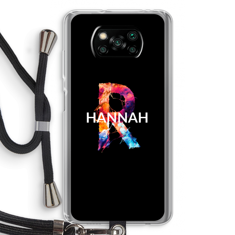 Abstract Spectrum: Xiaomi Poco X3 NFC Transparant Hoesje met koord