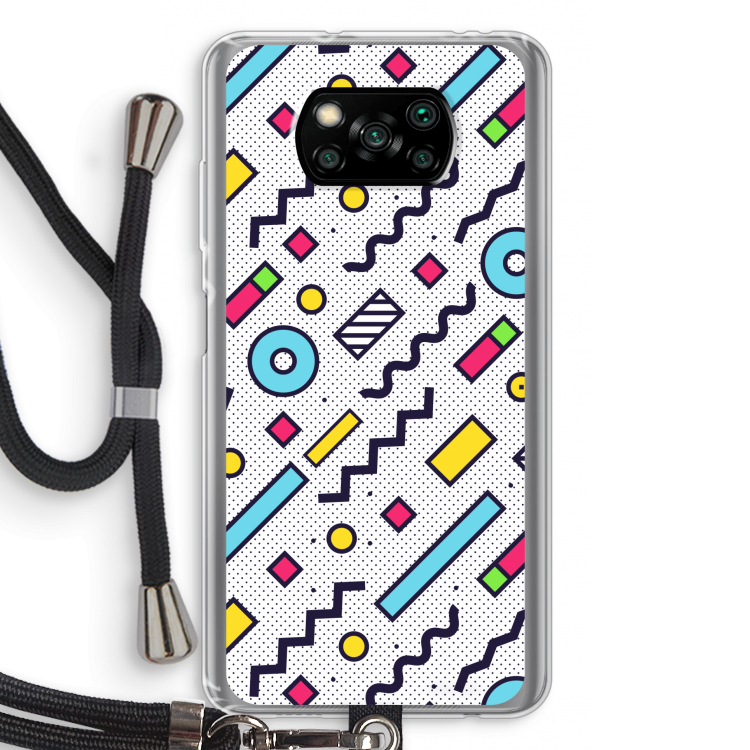8-bit N°8: Xiaomi Poco X3 NFC Transparant Hoesje met koord