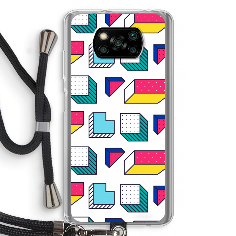 8-bit N°7: Xiaomi Poco X3 NFC Transparant Hoesje met koord