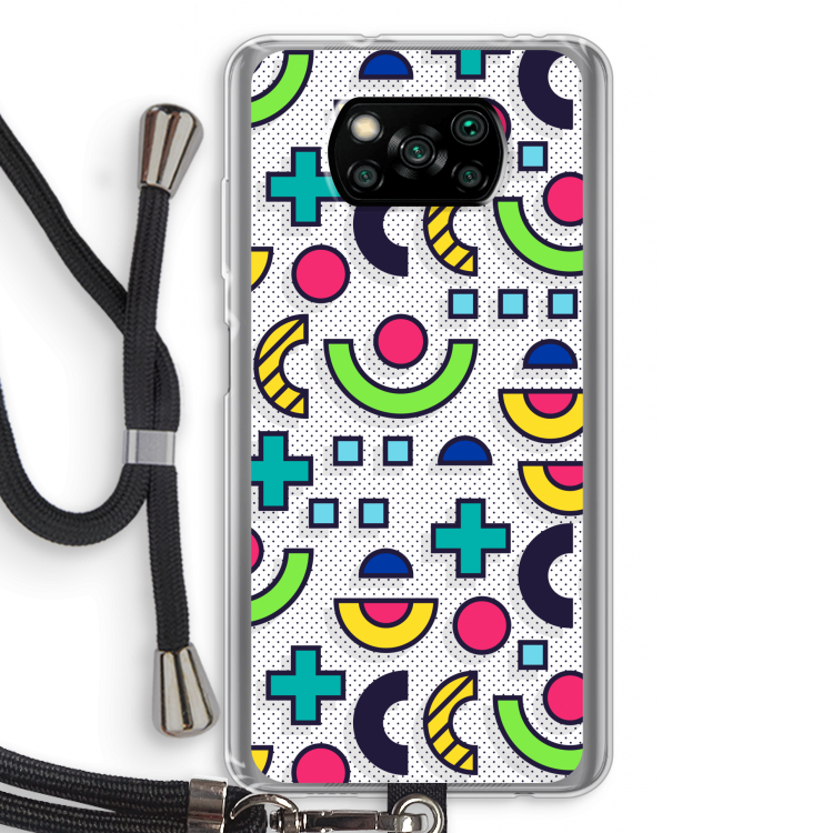 8-bit N°6: Xiaomi Poco X3 NFC Transparant Hoesje met koord