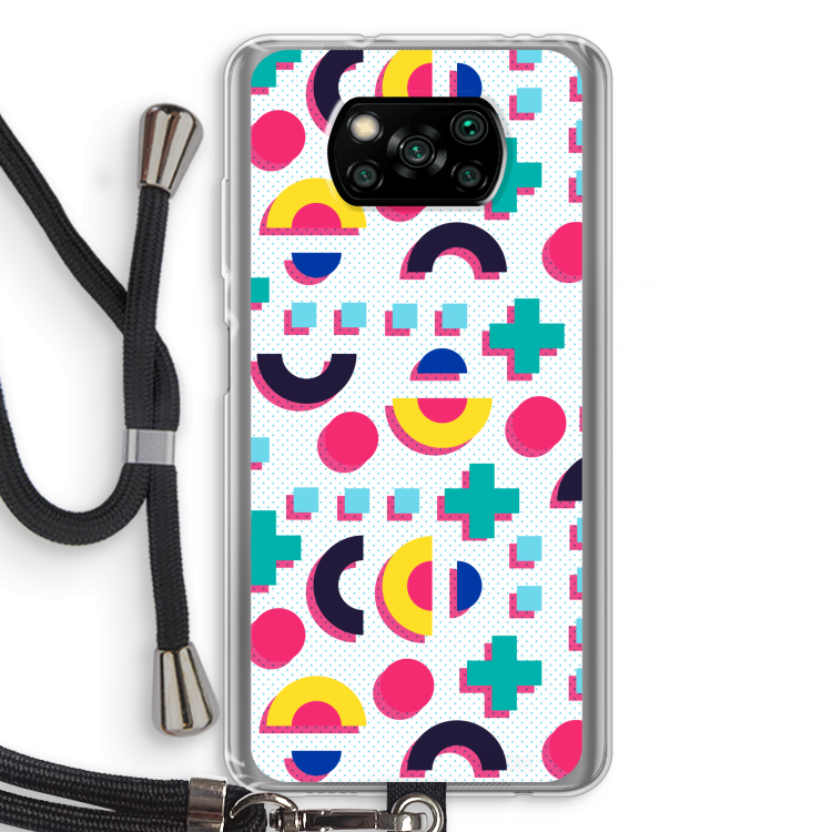 8-bit N°2: Xiaomi Poco X3 NFC Transparant Hoesje met koord