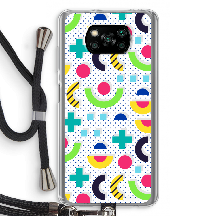 8-bit N°1: Xiaomi Poco X3 NFC Transparant Hoesje met koord