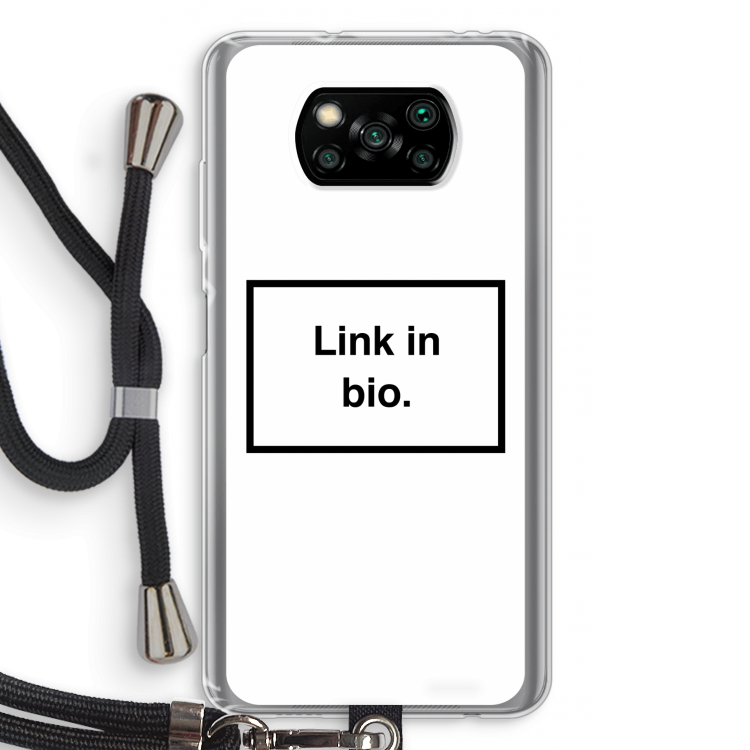 Link in bio: Xiaomi Poco X3 NFC Transparant Hoesje met koord