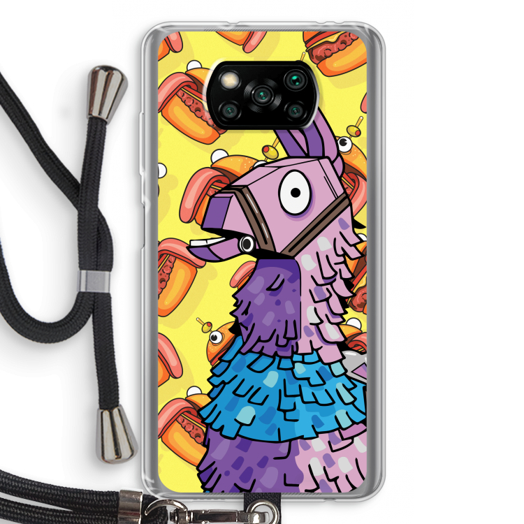 Loot Burger: Xiaomi Poco X3 NFC Transparant Hoesje met koord