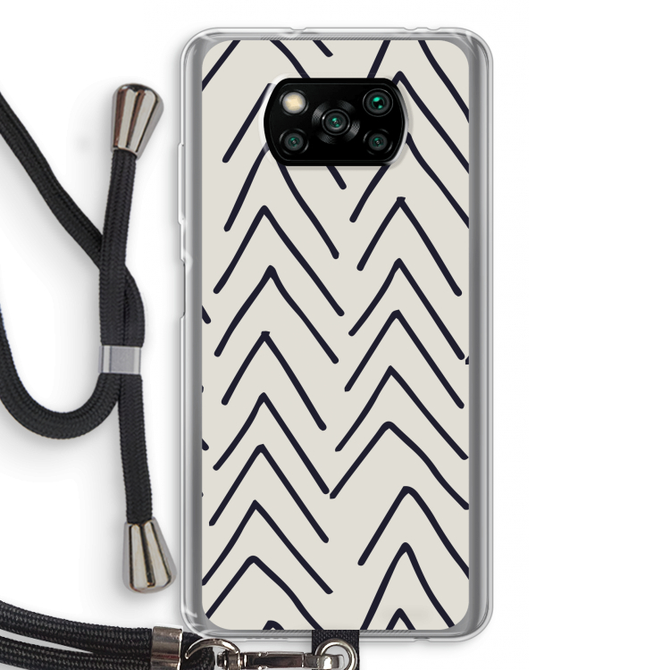 Marrakech Arrows: Xiaomi Poco X3 NFC Transparant Hoesje met koord