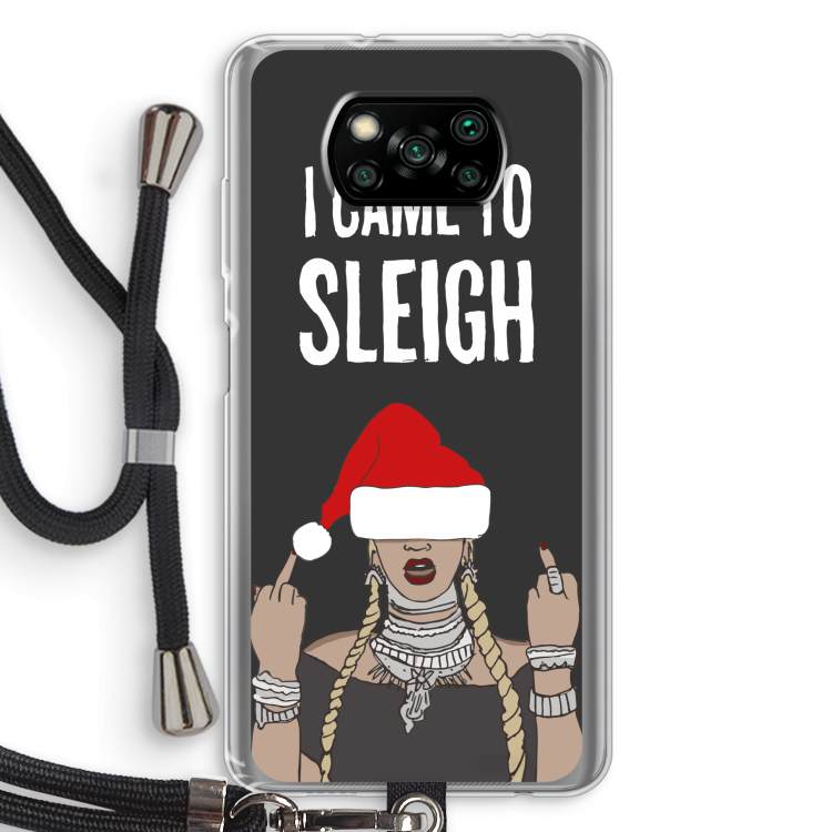 Came To Sleigh: Xiaomi Poco X3 NFC Transparant Hoesje met koord