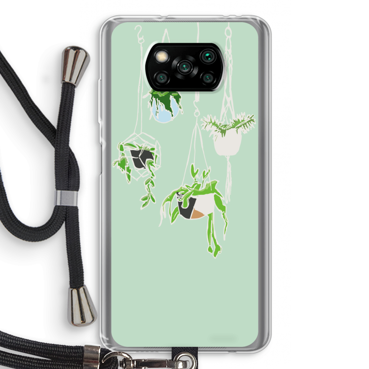 Hang In There: Xiaomi Poco X3 NFC Transparant Hoesje met koord