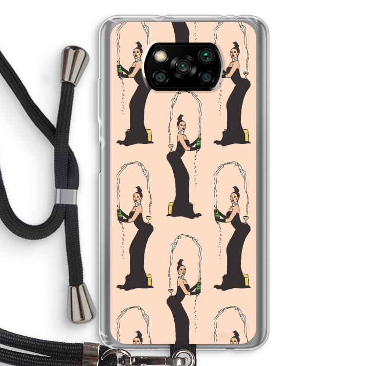Pop Some Kim: Xiaomi Poco X3 NFC Transparant Hoesje met koord