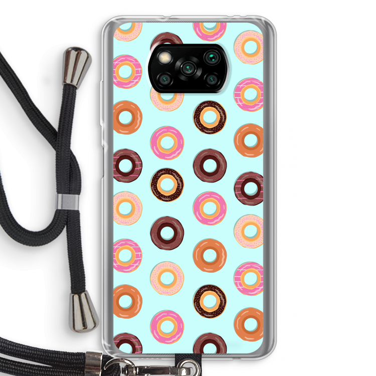 Donuts: Xiaomi Poco X3 NFC Transparant Hoesje met koord