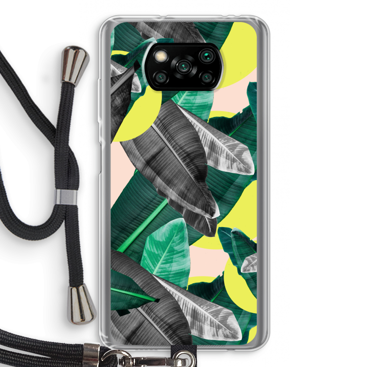 Fantasie jungle: Xiaomi Poco X3 NFC Transparant Hoesje met koord