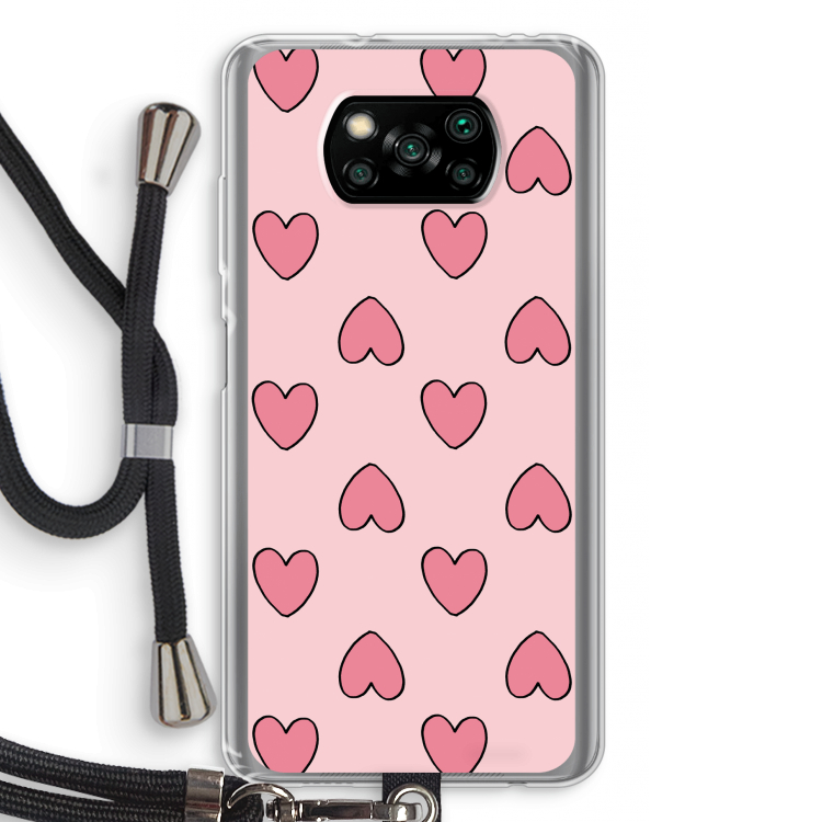 Ondersteboven verliefd: Xiaomi Poco X3 NFC Transparant Hoesje met koord