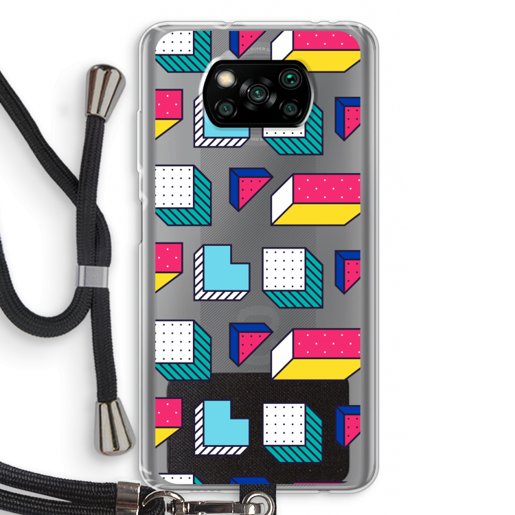 8-bit N°7: Xiaomi Poco X3 NFC Transparant Hoesje met koord