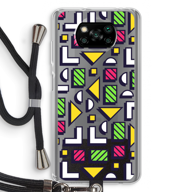 8-bit N°4: Xiaomi Poco X3 NFC Transparant Hoesje met koord