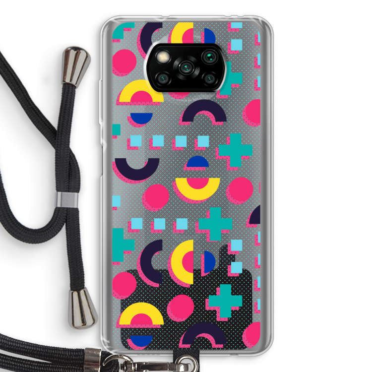 8-bit N°2: Xiaomi Poco X3 NFC Transparant Hoesje met koord
