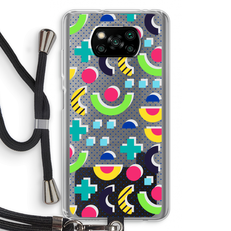 8-bit N°1: Xiaomi Poco X3 NFC Transparant Hoesje met koord