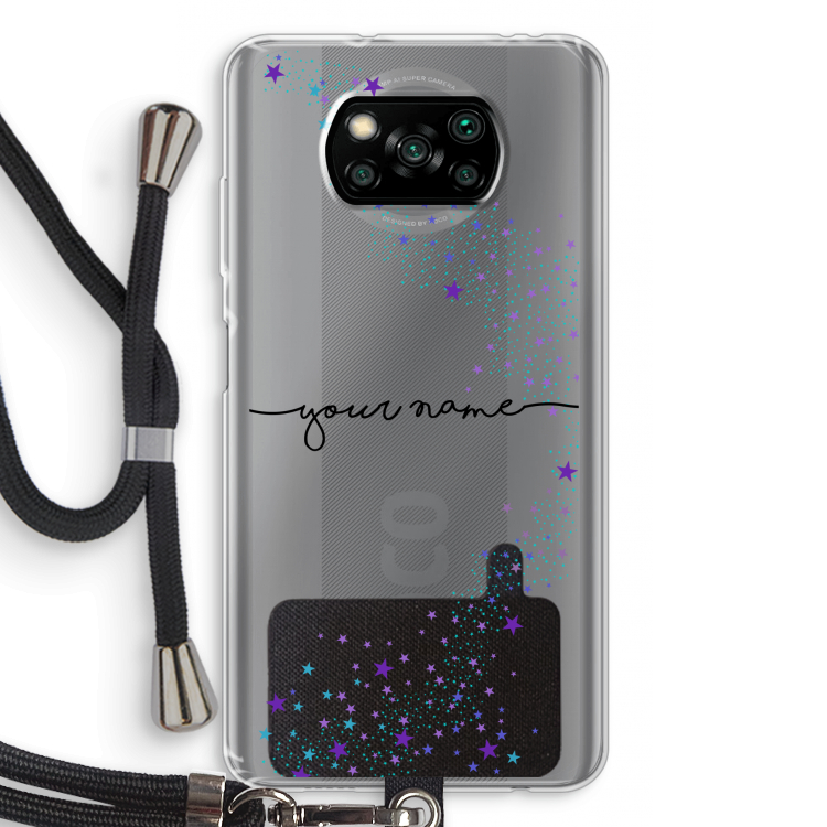 Sterren: Xiaomi Poco X3 NFC Transparant Hoesje met koord