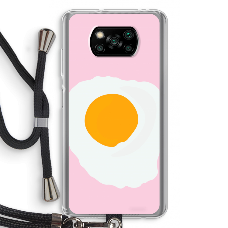 Sunny side up: Xiaomi Poco X3 NFC Transparant Hoesje met koord
