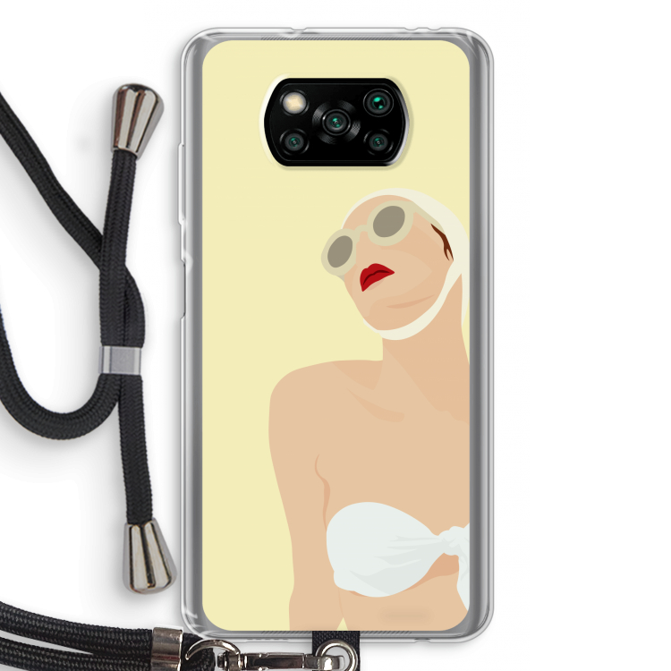 Summer: Xiaomi Poco X3 NFC Transparant Hoesje met koord