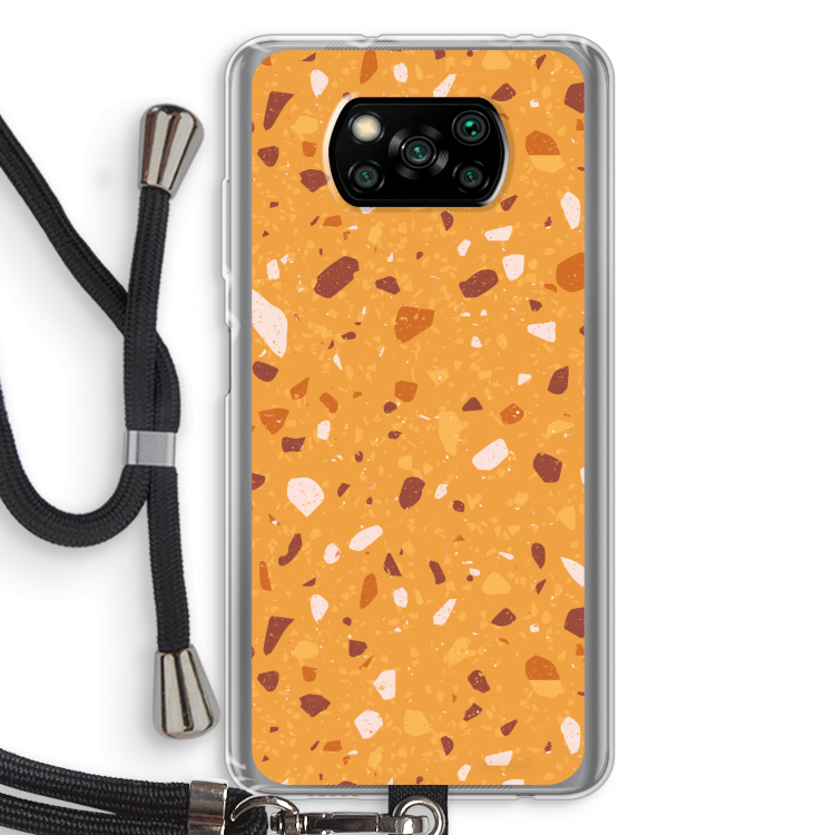 Terrazzo N°24: Xiaomi Poco X3 NFC Transparant Hoesje met koord