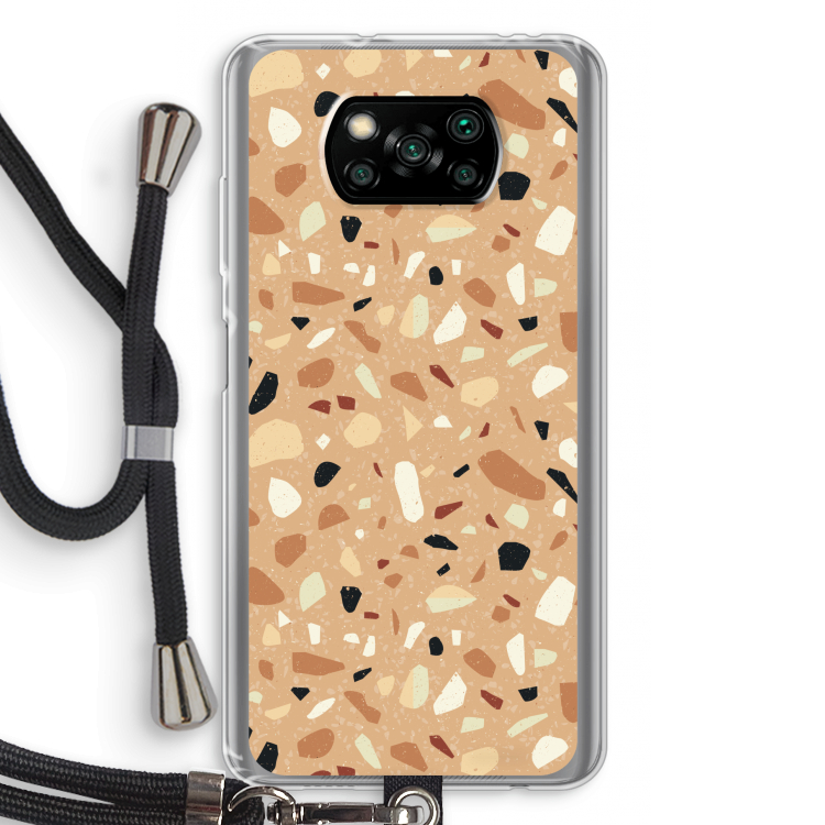 Terrazzo N°17: Xiaomi Poco X3 NFC Transparant Hoesje met koord
