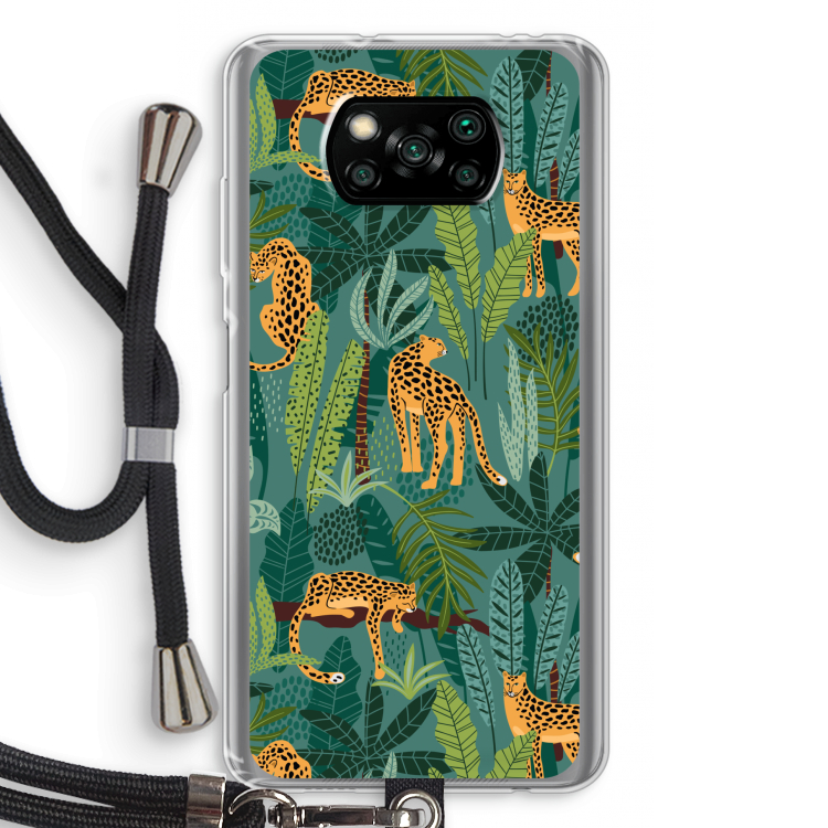 Luipaard 2: Xiaomi Poco X3 NFC Transparant Hoesje met koord