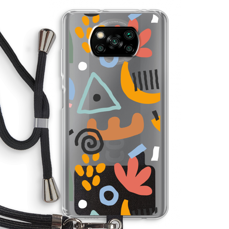 Abstract: Xiaomi Poco X3 NFC Transparant Hoesje met koord