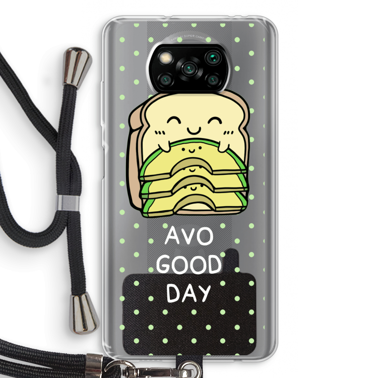 Avo Good Day: Xiaomi Poco X3 NFC Transparant Hoesje met koord