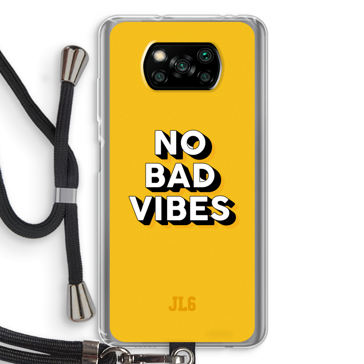 No Bad Vibes: Xiaomi Poco X3 NFC Transparant Hoesje met koord