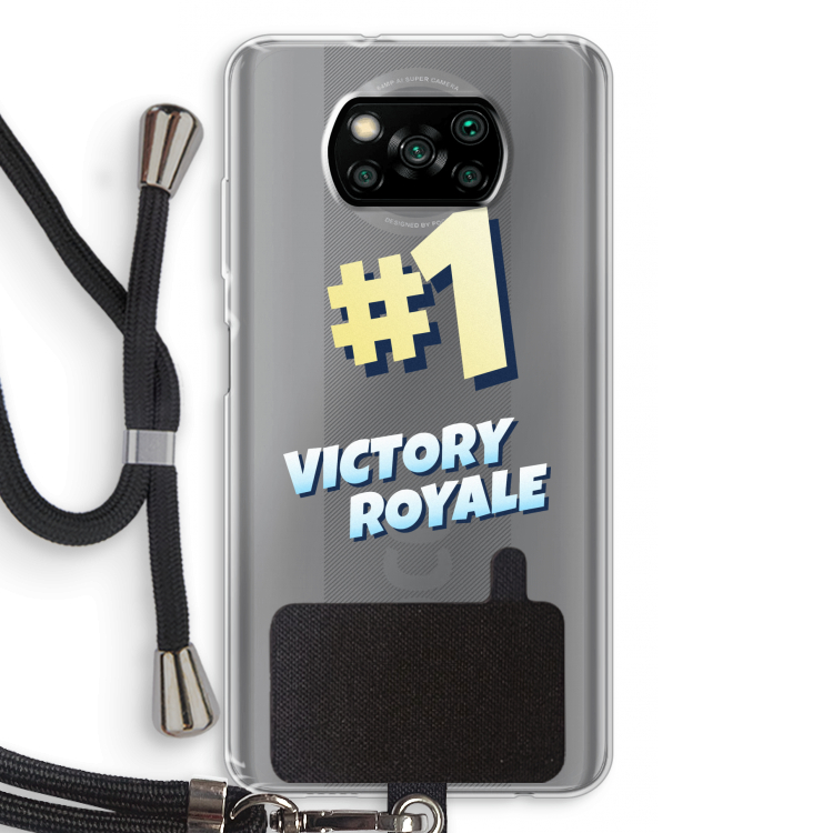 Victory Royale: Xiaomi Poco X3 NFC Transparant Hoesje met koord