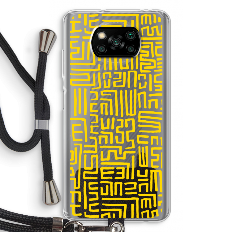 Majorelle Blue Print: Xiaomi Poco X3 NFC Transparant Hoesje met koord
