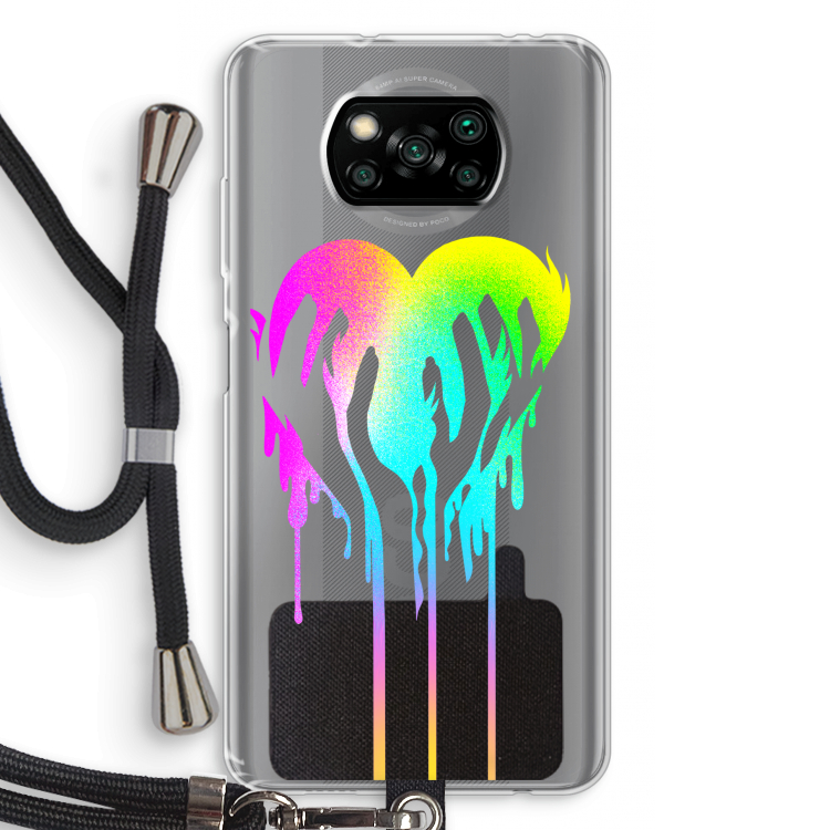 Hold My Heart: Xiaomi Poco X3 NFC Transparant Hoesje met koord