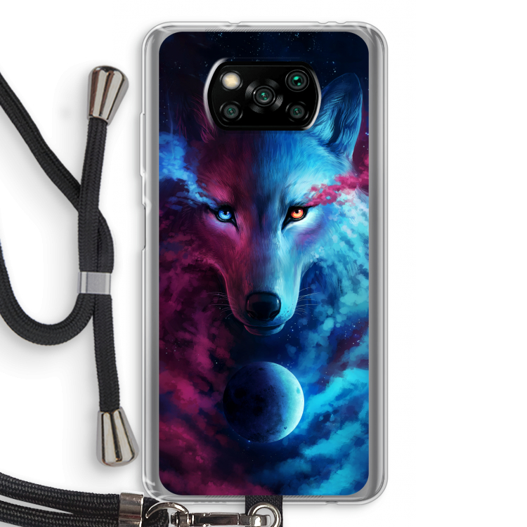 Where Light And Dark Meet: Xiaomi Poco X3 NFC Transparant Hoesje met koord