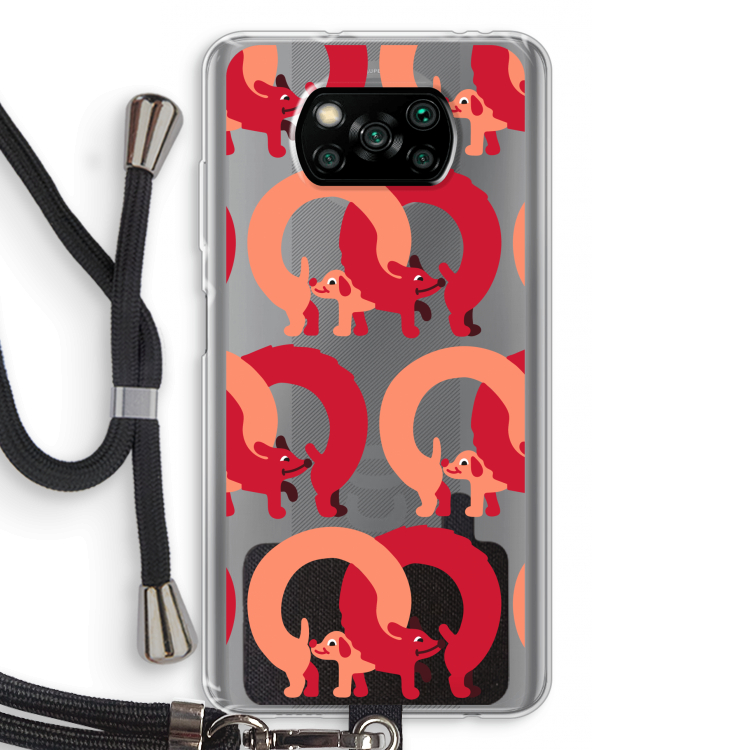 Dogs: Xiaomi Poco X3 NFC Transparant Hoesje met koord