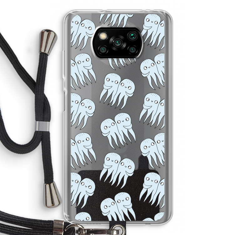 Octopussen: Xiaomi Poco X3 NFC Transparant Hoesje met koord