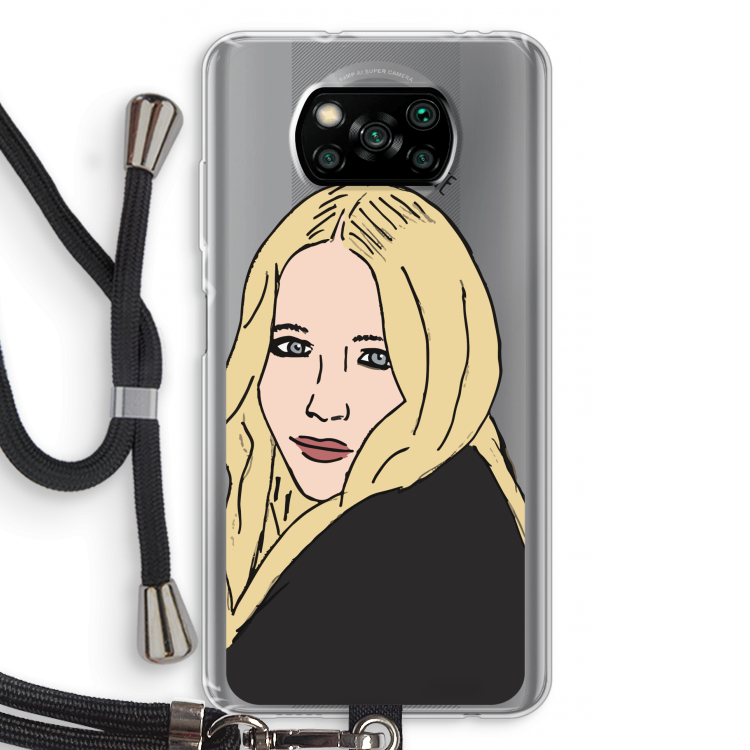 Mary Kate: Xiaomi Poco X3 NFC Transparant Hoesje met koord