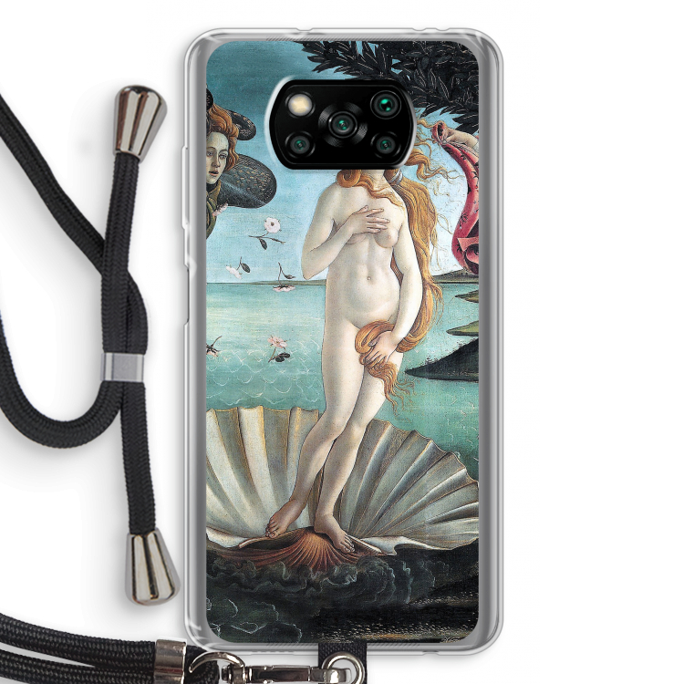 Birth Of Venus: Xiaomi Poco X3 NFC Transparant Hoesje met koord