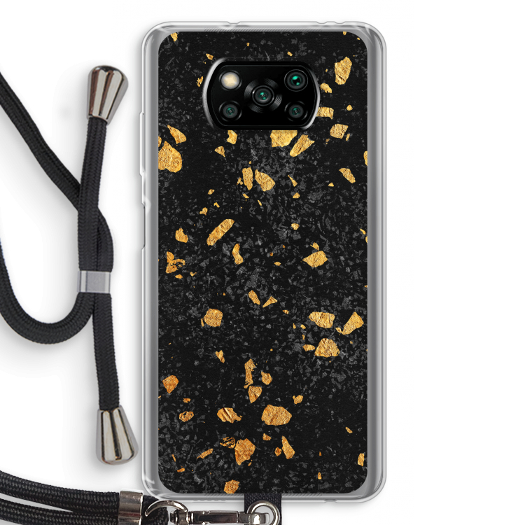 Terrazzo N°7: Xiaomi Poco X3 NFC Transparant Hoesje met koord