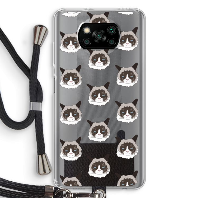 It's a Purrr Case: Xiaomi Poco X3 NFC Transparant Hoesje met koord