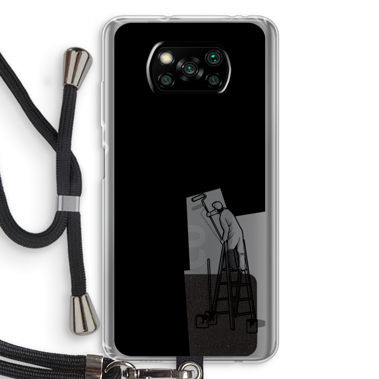 Musketon Painter: Xiaomi Poco X3 NFC Transparant Hoesje met koord